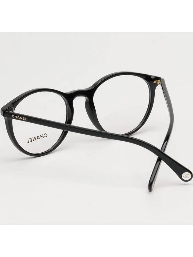 Glasses frame CH3413 C501 round horn rim logo light - CHANEL - BALAAN 4