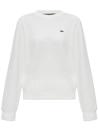 Lacoste Sweatshirt With Logo Women s White - LACOSTE - BALAAN 1