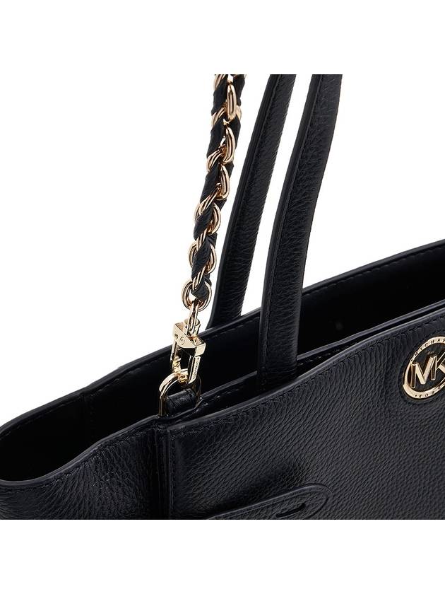 Carmen Large Pebbled Leather Tote Bag Black - MICHAEL KORS - BALAAN 10