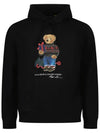 Bear Print Drawstring Hoodie Black - POLO RALPH LAUREN - BALAAN 2