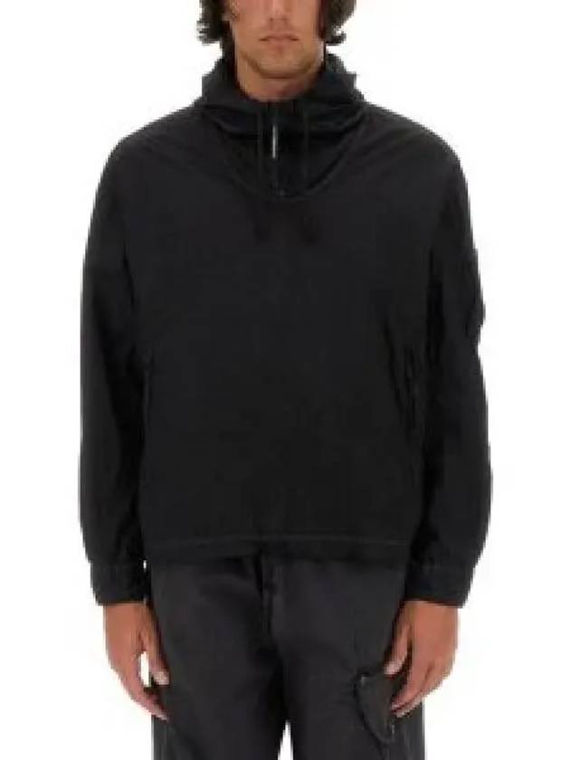 Taylon-L Half Zipped Hoodie Black - CP COMPANY - BALAAN 2