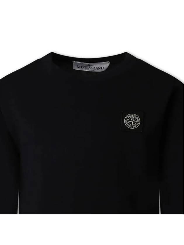 Kids Women Logo T Shirt Black 811620447 V0029 - STONE ISLAND - BALAAN 4