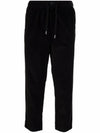 corduroy track pants black - AMI - BALAAN.