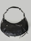 Le Cagole Small Leather Shoulder Bag Black - BALENCIAGA - BALAAN 3