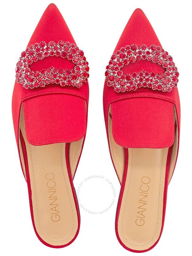 Giannico Ladies Crystal-embellished Woven Slippers, Brand Size 35 ( US Size 5 ) - GIANNICO - BALAAN 3