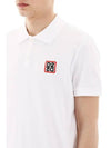 Men's Square Logo Patch Polo Shirt White - DSQUARED2 - BALAAN 5