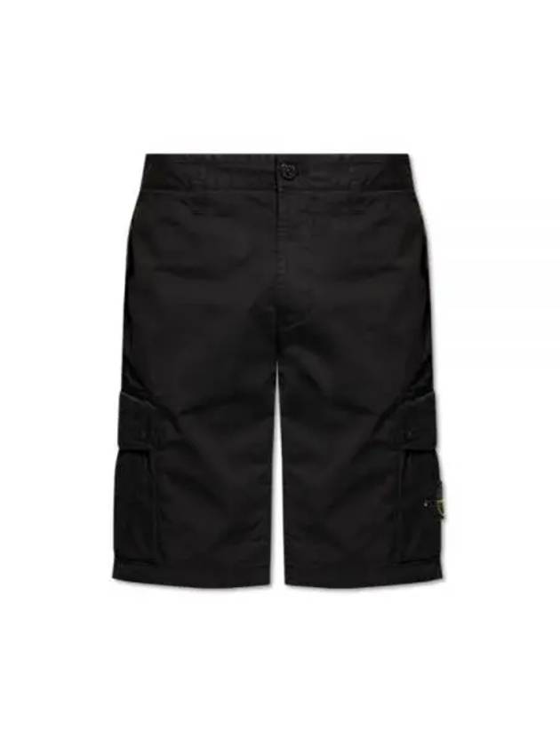 Wappen Cargo Bermuda Shorts Black - STONE ISLAND - BALAAN 2