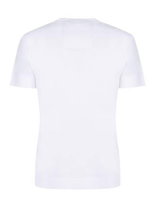 Embroidered Logo Cotton Short Sleeve T-Shirt White - GIVENCHY - BALAAN 3