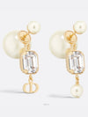 Dior Tribales Earrings Gold Finish Metal White Le - DIOR - BALAAN 2