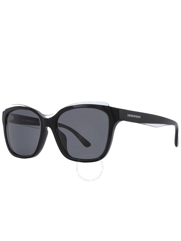 Emporio Armani Dark Grey Square Ladies Sunglasses EA4209F 605187 56 - EMPORIO ARMANI - BALAAN 3