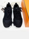 Bouncing Mesh Suede Goatskin Low Top Sneakers Noir - HERMES - BALAAN 4