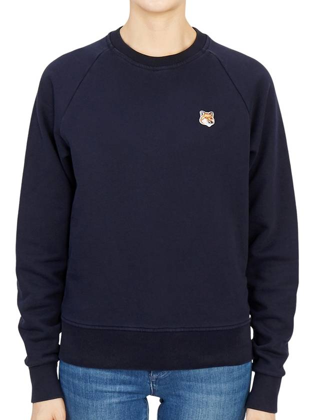 Fox Head Patch Adjusted Sweatshirt Navy - MAISON KITSUNE - BALAAN 2