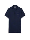 Men’s Regular Fit Pima Cotton Polo Shirt Navy - LACOSTE - BALAAN 2