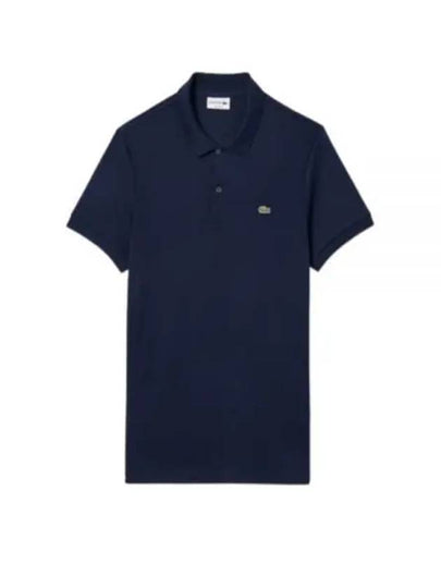 Men’s Regular Fit Pima Cotton Polo Shirt Navy - LACOSTE - BALAAN 2