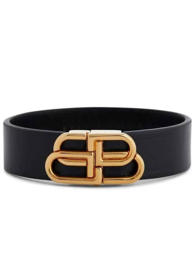 BB logo retro interlocking calf leather bracelet - BALENCIAGA - BALAAN 1