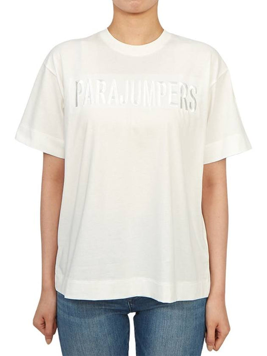 Women's Short Sleeve T-Shirt PWTSUF35 OFF WHITE - PARAJUMPERS - BALAAN 1