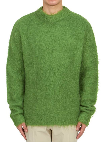 Mohair Wool Jumper Knit Top Green - ACNE STUDIOS - BALAAN 2