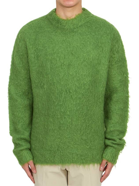 Mohair Wool Jumper Knit Top Green - ACNE STUDIOS - BALAAN 2