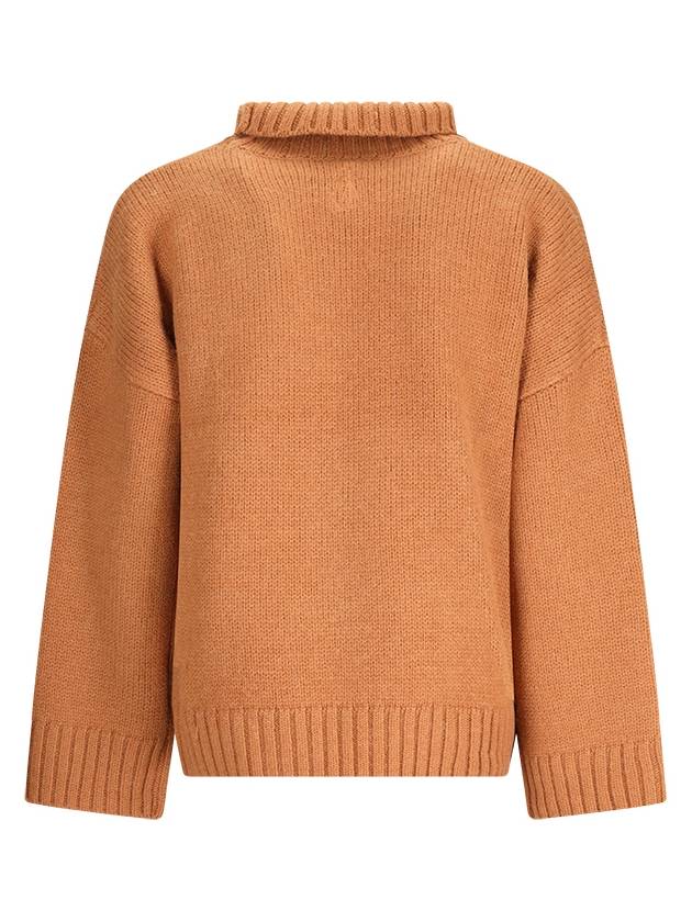 Leather patch pocket turtleneck brown - JW ANDERSON - BALAAN 3