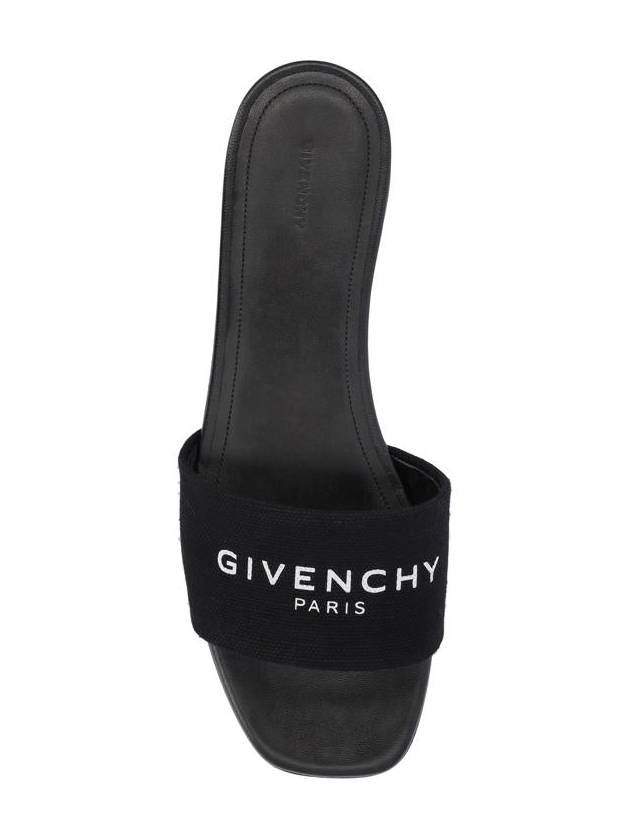 4G Logo Print Slippers Black - GIVENCHY - BALAAN 5