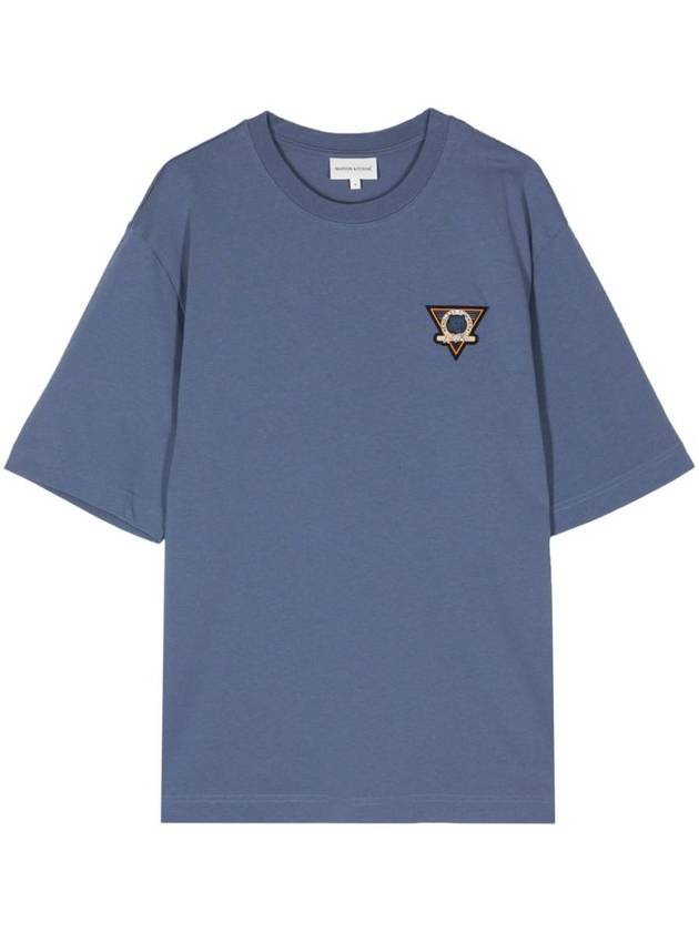 Surf Collage Oversize Short Sleeve T-Shirt Light Blue - MAISON KITSUNE - BALAAN 2