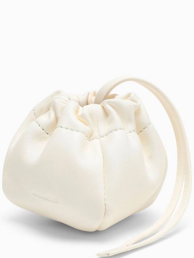 Women's Ripple Mini Pouch Bucket Bag White - JIL SANDER - BALAAN 4