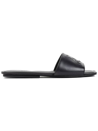 AC Leather Slipers Black - COURREGES - BALAAN 2