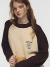 Hoppy raglan block knit brown - CPGN STUDIO - BALAAN 3