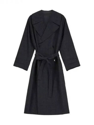 Check pattern wool double coat - LEMAIRE - BALAAN 1