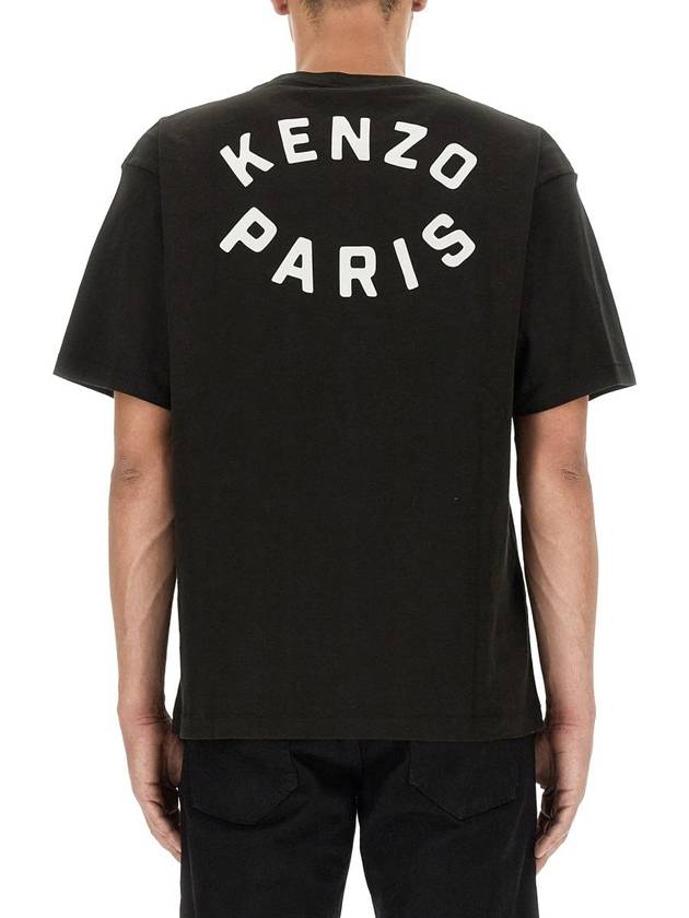 Target Print Oversized Short Sleeve T-Shirt Black - KENZO - BALAAN 4