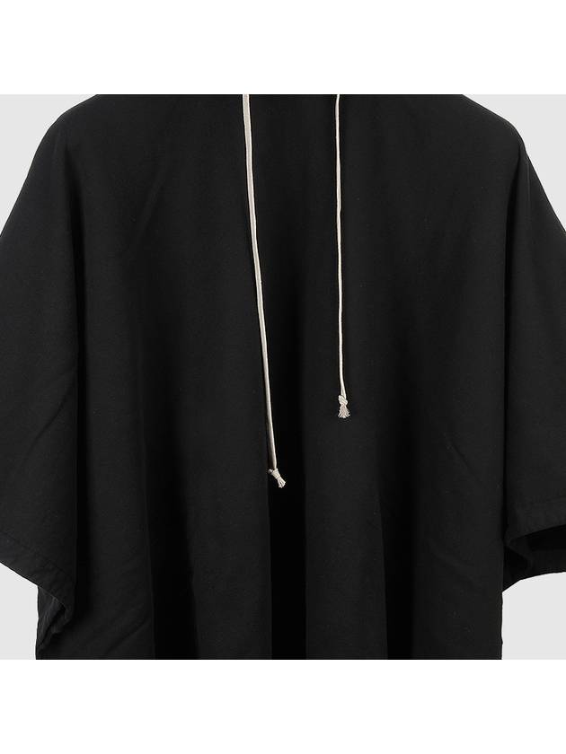 Dark Shadow Barbell Poncho Sweatshirt DS19S4234F 09 BLACK DAC003bk - RICK OWENS - BALAAN 5