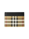 Vintage Check Card Wallet Beige - BURBERRY - BALAAN 2