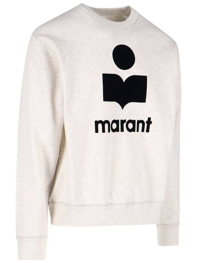 Mikoy Logo Cotton Sweatshirt Ecru - ISABEL MARANT - BALAAN 3