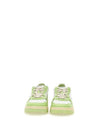 Men's Medalist Leather Low Top Sneakers Green - AUTRY - BALAAN 4