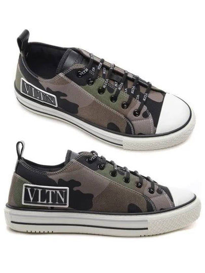 VLTN Logo Low Top Sneakers - VALENTINO - BALAAN 2