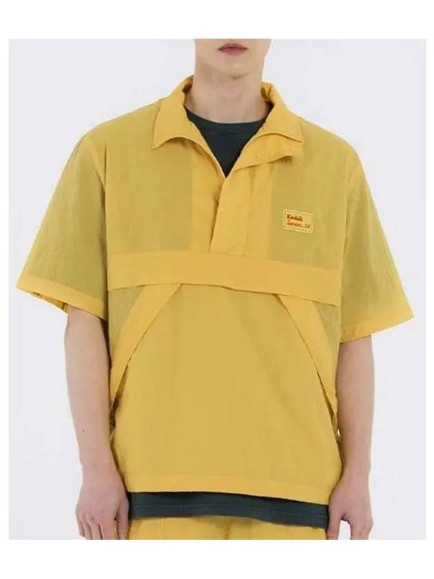 KODAK Treasure Island Stan Neck Woven Short Sleeve T Shirt YELLOW - KODO - BALAAN 1