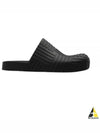 Intrecciato Rubber Clogs Slippers Black - BOTTEGA VENETA - BALAAN 2