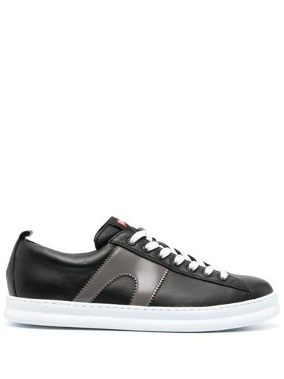 Runner Leather Low Top Sneakers Black - CAMPER - BALAAN 2