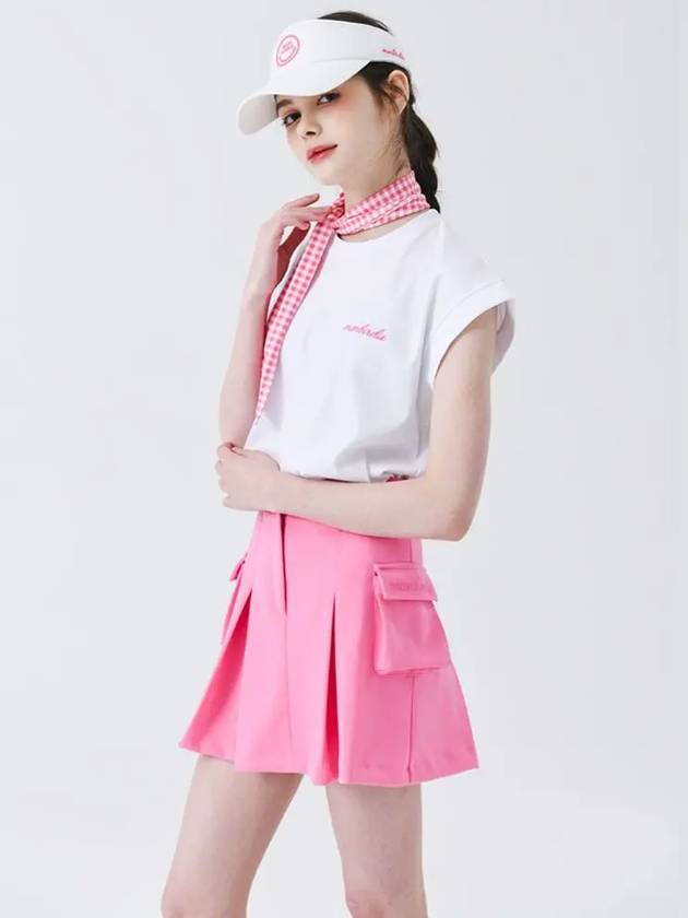 Vivid Cargo Skirt PINK - MONBIRDIE GOLF - BALAAN 4