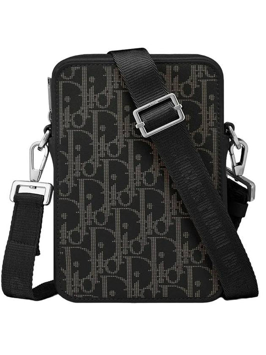 Homme Oblique World Tour Messenger Bag Black - DIOR - BALAAN 1