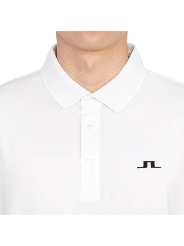 Florian Polo Long Sleeve T-Shirt White - J.LINDEBERG - BALAAN 6