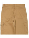 Cotton Double Cargo Wide Pants Beige - OGARP - BALAAN 6