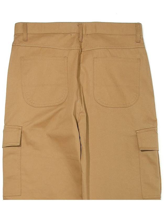 Cotton Double Cargo Wide Pants Beige - OGARP - BALAAN 6