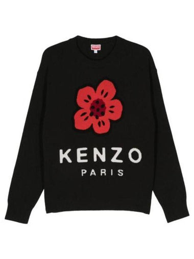 Balk Flower Knit Top Black - KENZO - BALAAN 1