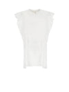 Women's Ruffled Sleeveless White - CHLOE - BALAAN 2