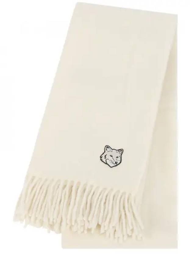 Wool Fox Head Muffler Ivory - MAISON KITSUNE - BALAAN 2