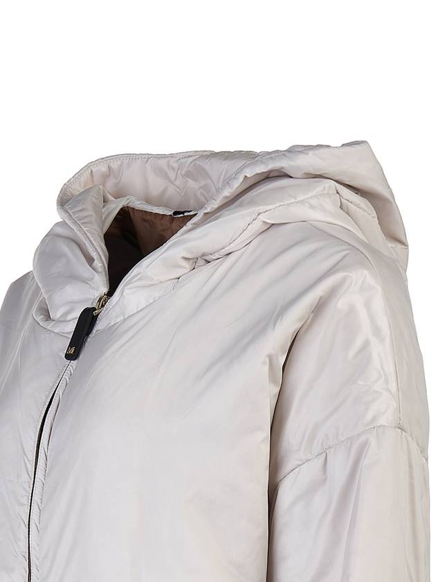 Women's GreenT Technical Canvas Zipper Hooded Jacket White - MAX MARA - BALAAN 6