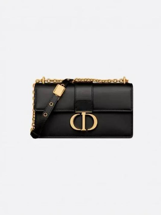 30 Montaigne East West Calfskin Chain Shoulder Bag Black - DIOR - BALAAN 2