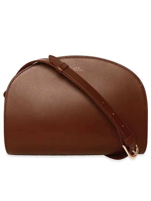 Demi Lune Half Moon Cross Bag Brown - A.P.C. - BALAAN 3