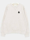 Mike Logo Cotton Sweatshirt White - ISABEL MARANT - BALAAN 4